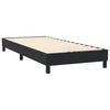 vidaXL Pat box spring cu saltea, negru, 90x220 cm, catifea