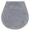 vidaXL Set covorașe baie, 3 piese, gri, material textil