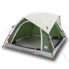 vidaXL Cabină cort de camping, 4 persoane, verde, impermeabil
