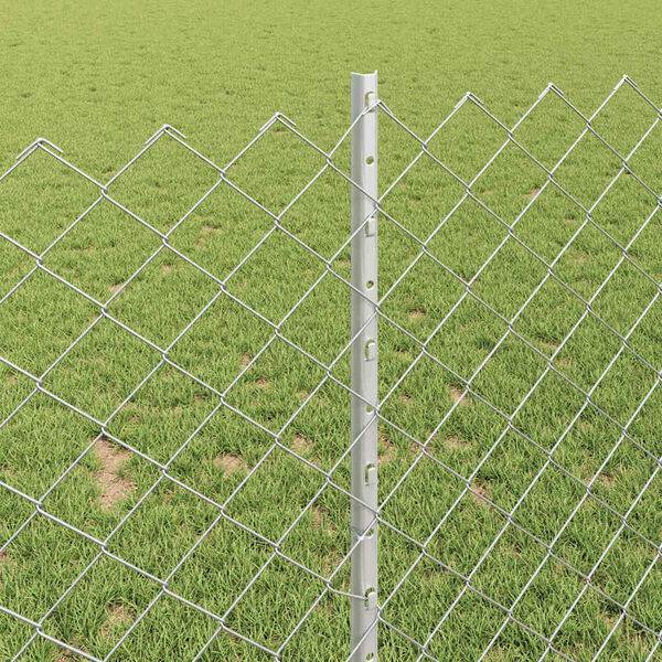 vidaXL Gard cu St&acirc;lp Argintiu 1 x 25 m Oțel