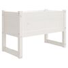 vidaXL Jardinieră, alb, 78x40x52 cm, lemn masiv de pin