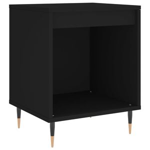 vidaXL Noptieră, negru, 40x35x50 cm, lemn prelucrat