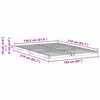 vidaXL Cadru de pat de podea Alb 160 x 210 cm Lemn masiv de pin