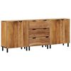 vidaXL Set de bufet 3 buc. 180 x 33 x 75 cm Lemn Solid de Acacia
