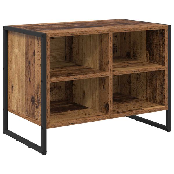 vidaXL Dulap pentru pantofi Lemn Vechi 60 x 35 x 44 cm Lemn compozit