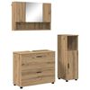 vidaXL Set de mobilier pentru baie 3 buc. Stejar Artizanal