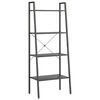 vidaXL Raft vertical cu 4 niveluri, negru, 56x35x140 cm