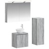 vidaXL Set de mobilier pentru baie 4 buc. Sonoma gri