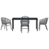 vidaXL Set de masă pentru grădină 5 pcs Antracit