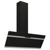 vidaXL Hotă de perete, negru, 90 cm, oțel și sticlă securizată