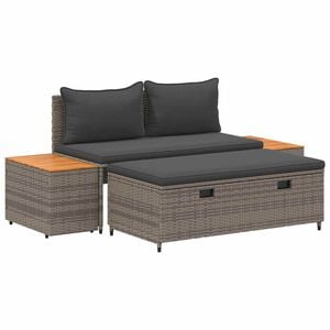 vidaXL Set de canapele de exterior 4 -Seater 4 buc. 55 x 30 x 39 cm