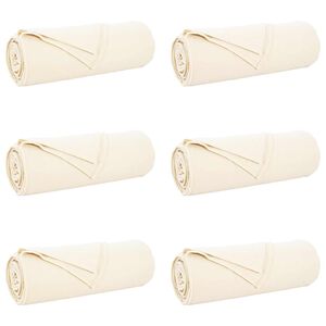vidaXL Pături de aruncat 6 buc. Crem 350 x 270 cm 8.09 kg Molton