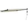 vidaXL Copertină retractabilă automată, crem, 3x2,5 m