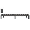 vidaXL Cadru de pat, gri, 90x200 cm, lemn masiv de pin