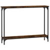 vidaXL Măsuță consolă, stejar fumuriu, 100x22,5x75 cm, lemn prelucrat