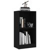 vidaXL Bibliotecă, negru, 40x24x75 cm, lemn prelucrat