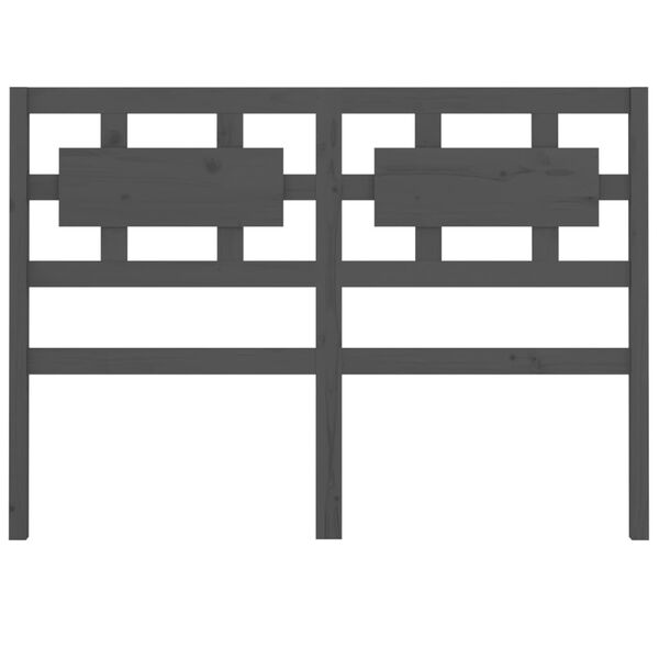 vidaXL Tăblie de pat, gri, 145,5x4x100 cm, lemn masiv de pin