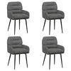 vidaXL Scaune de dining 4 buc. Catifea Gri &icirc;nchis 59 x 59,5 x 90 cm