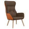 vidaXL Scaun de relaxare, maro, catifea și PVC
