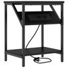 vidaXL Dulap de noapte Stejar Negru 38 x 30 x 48 cm Lemn prelucrat