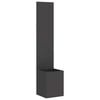 vidaXL Ecran de intimitate pentru grădină Negru 32 x 32 x 150 cm