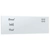 vidaXL Tablă magnetică de perete, alb, 80x30 cm, sticlă securizată