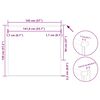 vidaXL Jaluzea cu role opace 145x130 cm Lățime material 141,6 cm