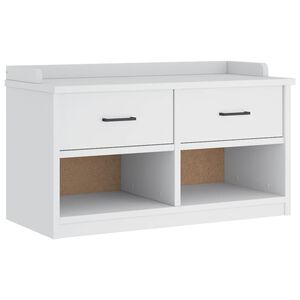 vidaXL Bancă pentru hol &bdquo;SANDNES&rdquo; albă 87x40x50 cm, lemn masiv de pin