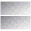 vidaXL Trepte Dreptunghiular 2 pcs Argintiu 90 x 40 cm Aluminiu