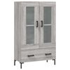 vidaXL Dulap gri Sonoma 69,5x31x115 cm, lemn prelucrat