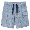 vidaXL Pantaloni scurți pentru copii cu șnur, albastru &icirc;nchis, 116