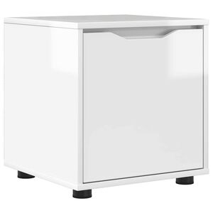 vidaXL Dulap de Baie Alb lucios 40,5 x 40 x 44 cm Lemn compozit