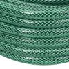 vidaXL Furtun de grădină cu set de racorduri, verde, 0,5", 10 m, PVC