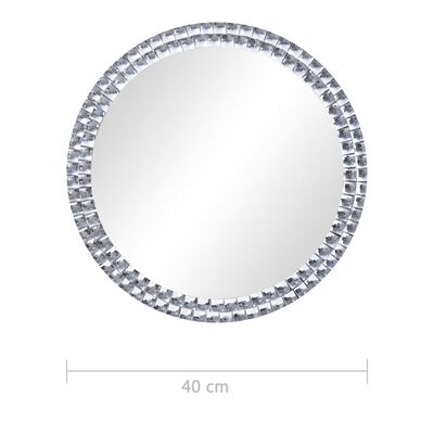 vidaXL Oglindă de perete, 40 cm, sticlă securizată