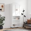 vidaXL Dulap &icirc;nalt, alb, 69,5x34x180 cm, lemn compozit