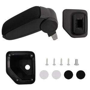 vidaXL Cotieră auto pentru HYUNDAI I20 (2015-2019) negru 15x32x(40-52) cm ABS