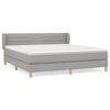 vidaXL Pat continental, gri deschis, 180x200 cm, material textil