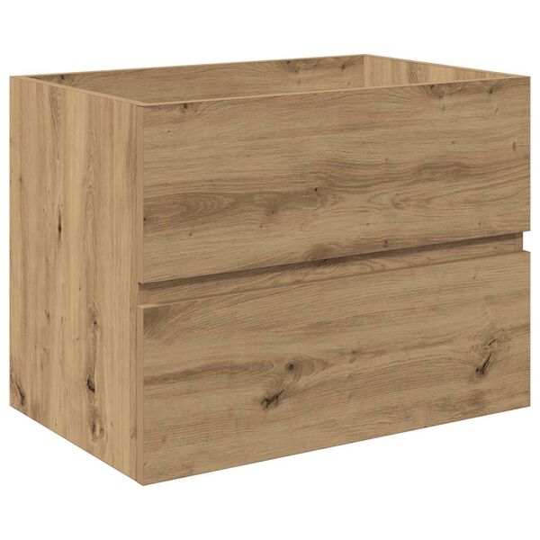 vidaXL Dulap pentru chiuvetă cu chiuvetă &icirc;ncorporată și robinet