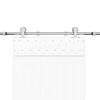 vidaXL Set piese pentru ușă glisantă, argintiu, 200 cm oțel inoxidabil