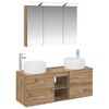 vidaXL Set de mobilier pentru baie 4 buc. Stejar Artizanal