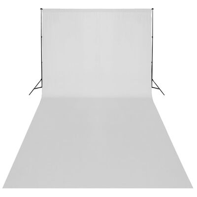 vidaXL Kit studio foto, fundal alb, 600 x 300 cm & lumini
