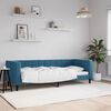 vidaXL Pat de zi, albastru, 80x200 cm, catifea