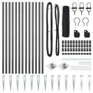 vidaXL St&acirc;lp de gard. Gri