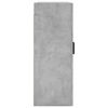 vidaXL Dulap cu montaj pe perete, 2 buc, gri beton, 69,5x34x90 cm