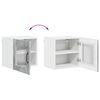 vidaXL Dulap de bucătărie Lucca 2 pcs Gri din beton 40 x 31 x 40 cm