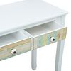 vidaXL Masă consolă, alb, 80 x 40 x 74 cm, lemn