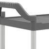 vidaXL Cărucior cu 2 niveluri, gri, 81x41x92 cm, aluminiu