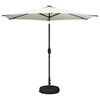 vidaXL Parasol de grădină cu lumini LED și bază 270 x 270 cm Poliester