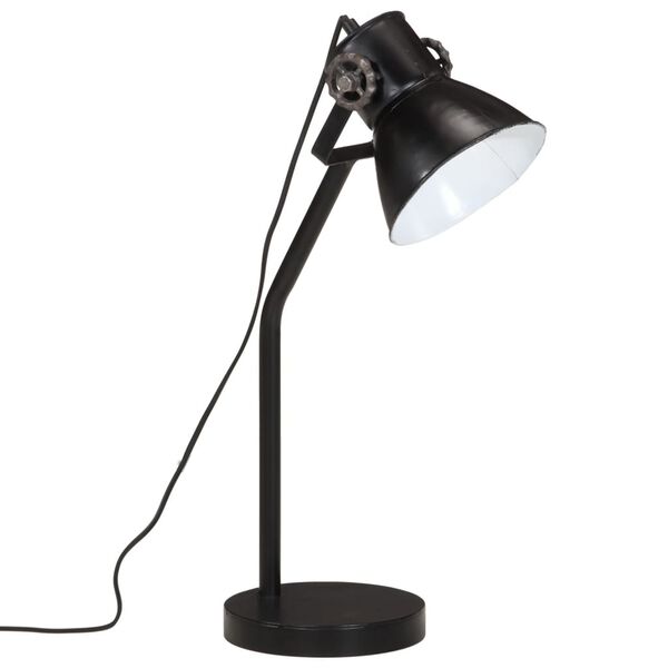 vidaXL Lampă de birou 25 W, negru, 17x17x60 cm, E27