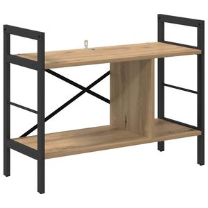 vidaXL Raft pentru cărți 3 niveluri 75 x 30 x 58,5 cm Lemn prelucrat